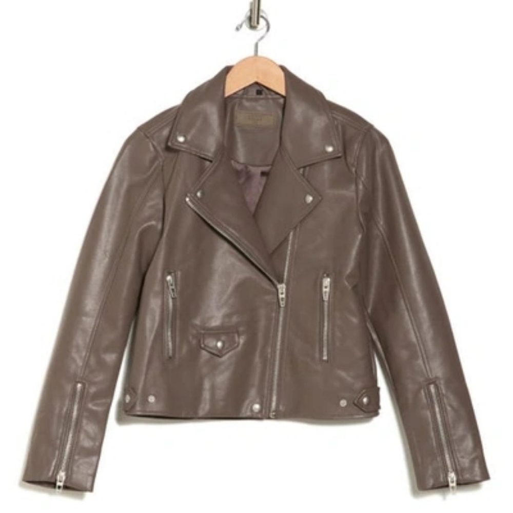 BLANKNYC Faux Leather Moto Jacket